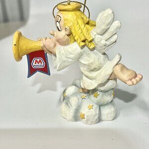 Vintage 2003 Marathon Angel Christmas Ornament